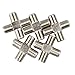 Conwork 5-Pack 3-Way F-Type Coax Cable Splitter Combiner Female to 3 Female for Video VCR Antenna TV Cable Satellite