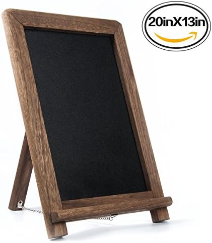 Luropa Retro Mini Framed Chalkboard, Wooden Vintage Chalk Board Sign for Rustic Wedding, Restaurant, Bar Countertop (13.8" x 10")