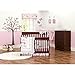 Just Born Crib Bumper, Antique Chic in Floral Pink