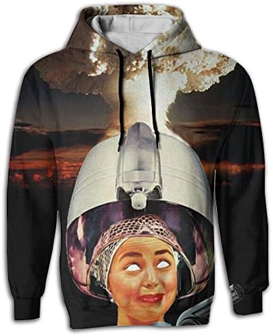 Mushroom Cloud Men Slim Lightweight Long Sleeve Gymnastics Pullover Hoodie Sport Outwear Sweatshirt For Men
