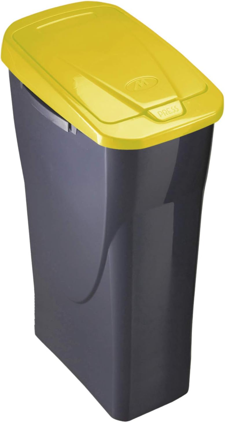 Mondex Waste Basket 25 L with Yellow lid