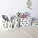 Hunter Raman 4Pack Stationery Handicraft Foldable Storage Bins Basket Linen Fabric Canvas Storage Baskets Organizers for Shelves Baby Toys Makeup Books