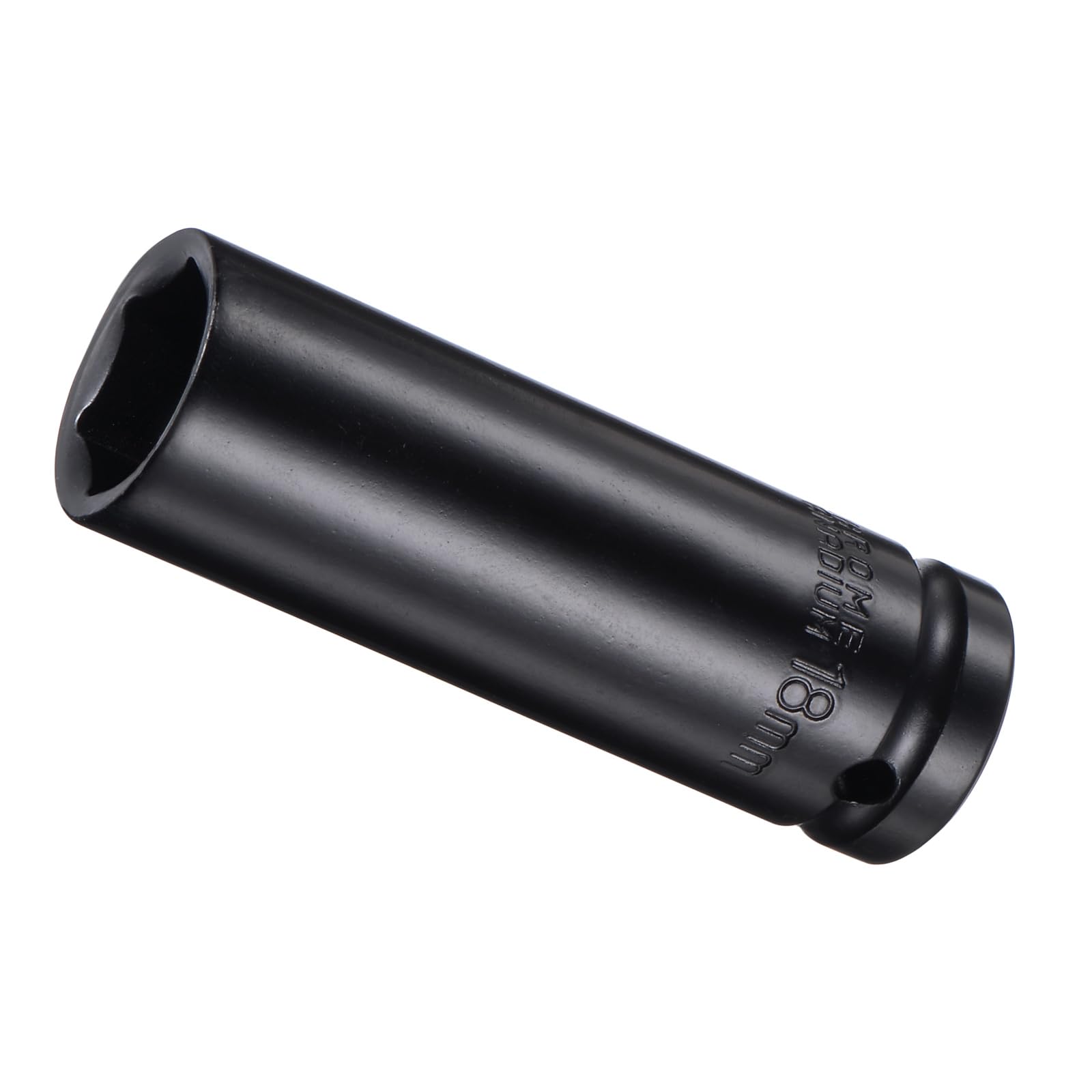 CoCud Deep Impact Socket, 1/2" Drive 18mm Socket, CR-V Steel Rounded Corner Design 6-Point Deep Impact Socket - (Applications: for Screw Removal) — image 1
