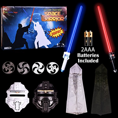 Lightsaber costume kit led laser sword set star space war warrior…