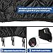 Homai Motorcycle Cover, Waterproof Durable & Tearproof All Weather Outdoor Protection Fits up to 104 inches XXL Motorcycles Like Honda, Yamaha, Suzuki, Harley and More