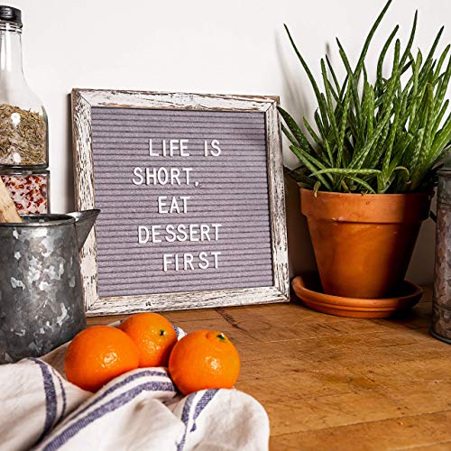 Felt Letter Board with Letters Numbers 10x10 Inch, First Day School