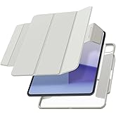 Spigen for iPad Pro 13 inch Case M5/M4 (2025-2024) with Detachable Magnetic Cover, Air Skin Pro Clear Transparent Back and Pencil Holder, Gray