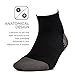 Feetures! Men's Plantar Fasciitis Relief Athletic Sock, black, Large (US Mens 9-12/US Womens 10-13)