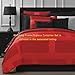 Comfy Bedding Extra Lightweight Modern Wireless Thermal Pressing Frame Quilted 3-Piece Oversize Bedspread Coverlet Set (King/Cali King, Black)