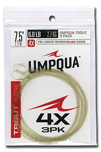TROUT TAPER (3 PACK) 7.5'- 4X
