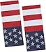 Flag Stars and Stripes Patriotic Cotton Jacquard Kitchen Towels, Set of 2