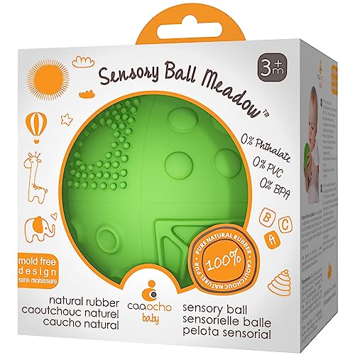 caaocho Pure Natural Rubber Sensory Ball Meadow 3