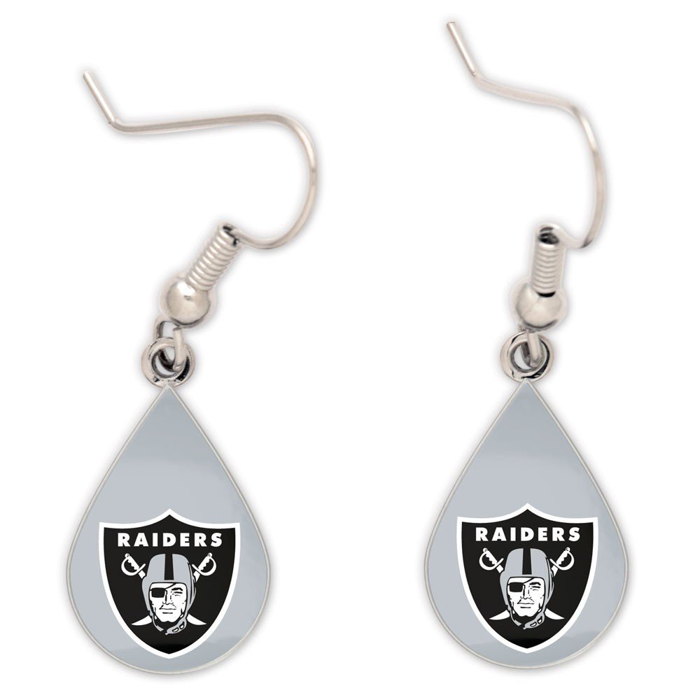 Oakland Raiders NFL Teardrop Earrings Oakland Raiders NFL Teardrop Earrings