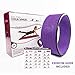 Stretching Yoga Wheel - Supports Warm Ups, Poses, Backbends - Extra Wide Dharma Wheel Prop With Double Sided Padding For Maximum Comfort and Support - Use At Home, Gym or Studio - From Clever Yoga