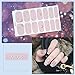 WOKOTO 6 Sheets Shine Nail Wraps Polish Decal Strips With 1Pcs Nail File Golden Glitter Adhesive Nail Art Stickers Manicure Kits