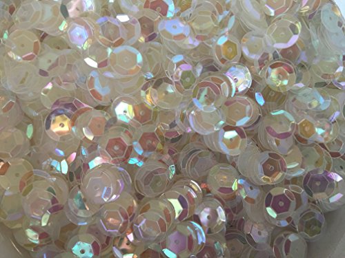 Sequins 8mm 800/Pkg Clear Iridescent