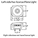 Leading Edge Lighting TL-44010-PR Pair of Square Box Tail Lights, Incandescent Trailer Light Set