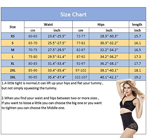 TINGLU High Waist Butt Lifter with Steel Bone Breathable Body Shaper Panty for Women(L,Black)