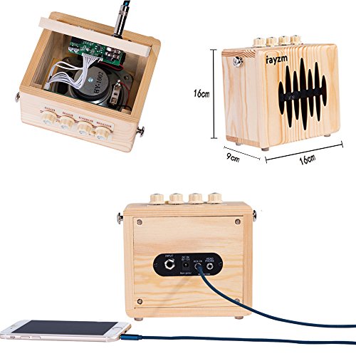 Rayzm Electric Guitar Combo Amplifier, 5 Watt Mini Practice Amp for
