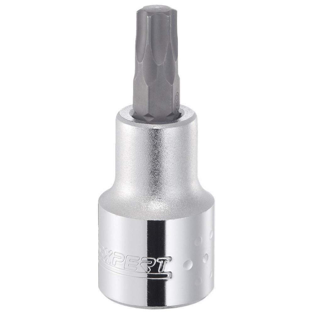 EXPERT E031921 Bit Socket Wrench 1/2 Inch for Torx Screws: T30
