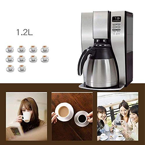 GUOXY Kaffeemaschine, Filterkaffeemaschine, Bean To Cup Grind Und Glaskaraffe, 1.2L Reisen Kaffeemaschine, Permanent… – Bild 8