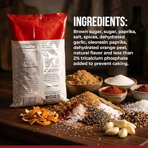 Killer Hogs The BBQ Rub, Championship Barbecue Grill and Smoking Seasoning, Spice Blend for Beef, Steak, Ribs, Burgers, Pork, and Chicken, 5 lb Bag