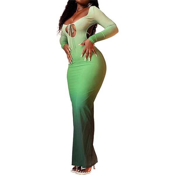 Amazon.com: Ecirod Womens Sexy Gradient Print Bodycon Maxi Amazon.com: Ecirod Womens Sexy Gradient Print Bodycon Maxi