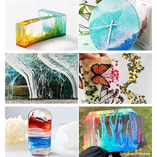 LET'S RESIN Bubbles Free Clear Casting Kit, Crystal Artwork Resin