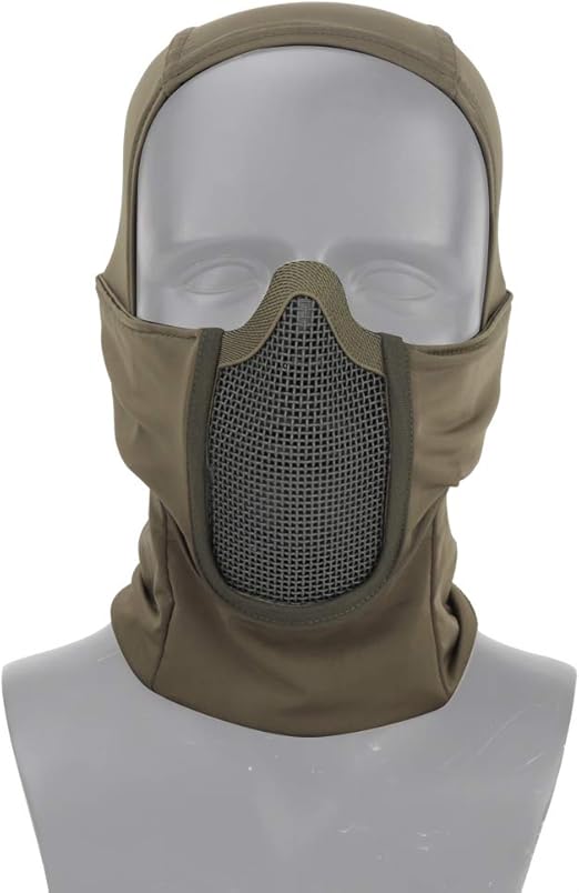 Balaclava Mesh Mask Ninja Style Headgear with Full Face