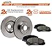 Max Brakes Front Premium Brake Kit [ OE Series Rotors + Ceramic Pads ] KT069041 Fits: 2007-2009 Equinox Torrent Vue XL7 | 2012-2015 Chevy Captiva Sport