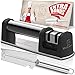 Chef Kitchen Blade Sharpener | Best 2-Stage Manual Chef Stainless Steel Counter Knife Sharpener for Straight and Serrated Knives - Sharpening dull Steel, Paring, Chefs Knives, by Mirific Kitchen
