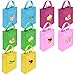 Ava & Kings Fabric Tote Party Favor Goodie Gift Bags for Candy, Treats, Toys, Loot - Birthdays, Showers, Easter, Halloween, Lunch, Grocery - Set of 10 - Busy Buggies Theme
