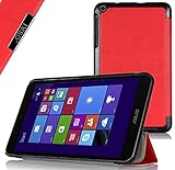 IVSO ASUS VivoTab 8 M81C (2014 Version) Ultra Lightweight Slim Smart Cover Case-will only fit ASUS VivoTab 8 M81C Tablet (Red)