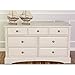 Evolur  Double - Drawers Dresser  in Antique White