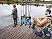 ODDSPRO Fishing Rod Rack, Fishing Rod Holder - 2 Styles Holds Up 6 or 18 Rods - for Freshwater Fishing Rods and Combos (Silver-18Rods)