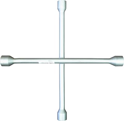 Sakura WB4W 4-Way Wheel Nut Cross Brace Wrench 17-19-21-22mm Silver
