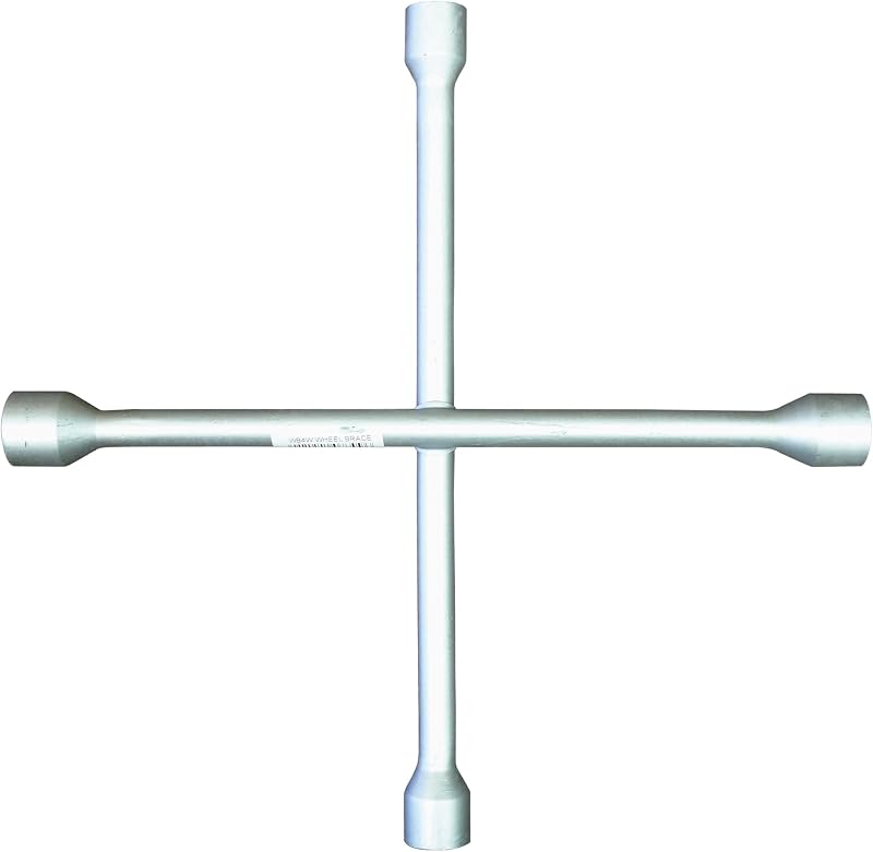 Sakura WB4W 4-Way Wheel Nut Cross Brace Wrench 17-19-21-22mm Silver