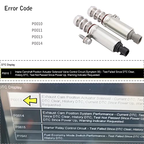 Intake And Exhaust Camshaft Position Actuator Solenoid Valve Kit