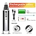 Nose Hair Trimmer - Professiona Facial Ear Nose Hair Clippers 4 in 1 Rechargeable Mute Motor Ear and Nose Hair Trimmer Waterproof Durable Painless, Double-Edge Stainless Steel Blades for Men