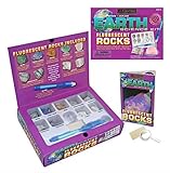 Earth Science Fluorescent Rocks Kit w/UV Pen by GeoCentral