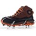 Uelfbaby Walk Ice Traction Cleat for Snow and Ice - Lite Duty Serious Traction Cleats for Boots and Shoe Ice Cleats (Black)