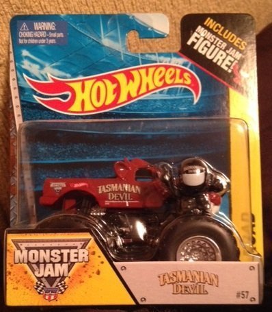Monster Jam TASMANIAN DEVIL #57 includes monster jam figure hot wheels off-road