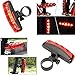 Bike Rear Light Waterproof Warning Safety Tail Light - Super Bright Bicycle Back Lamp for Mountain Bike, Any Road Bike - Easy to Install