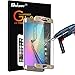 S6 Edge Plus Screen Protector,Dokpav Ultra Slim Samsung Galaxy S6 Edge Plus Tempered Glass Full Screen Protector, Protective Film Anti-scratch Anti-fingerprint - Gold
