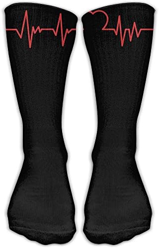 Sport Tube Stockings Heartbeat Women &amp; Men Knee High Long Soccer Socks