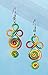 The Paragon Dangle Earrings - Rainbow Scrollwork Earring for Women