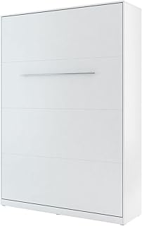 Mirjan24 Concept Pro I Vertical, Wandklappbett 140x200cm weiß