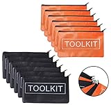 Oxford Tool Pouch Zipper Bag, 12 Pack Tool Zipper Pouch, Utility Bag Small Tool Bag Multipurpose Zippers Pouch