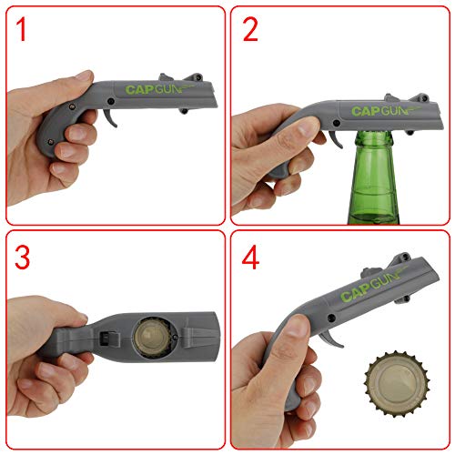 Spiralization Direct 8 Pack Cap Gun Bottle Opener Cap Gun Launcher
