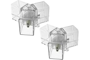 cezelux 2 Pack Hexagon Garage Light Connectors 120° Y Connector 2 Pin 3 Way LED Garage Celling Tube DIY Hexagon Light Accessories Replacement/Spare for Honeycomb Lighting Systems